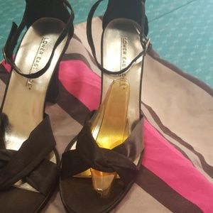 Black heels with ANKLE STRAP